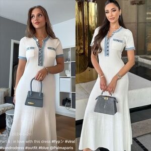 Sandro Alecia button front knit dress NO OFFERS CONSIDERED- FINAL PRICE